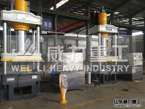 315噸四柱油壓機漏糞板成型油壓機設(shè)計完成